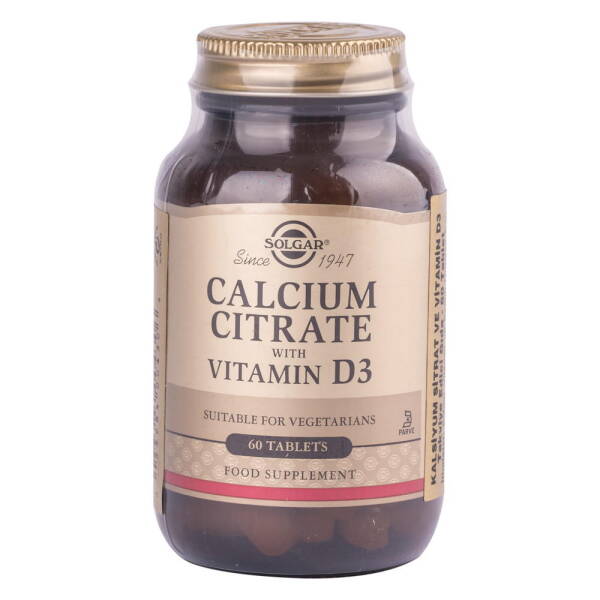 Solgar Calcium Citrate With Vitamin D3 60 Tablet - 1