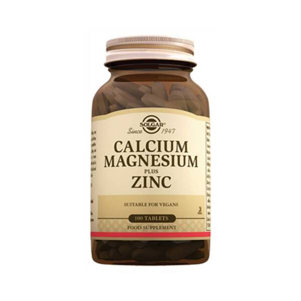 Solgar Calcium Magnesium Plus Zinc 100 Tablet - 1