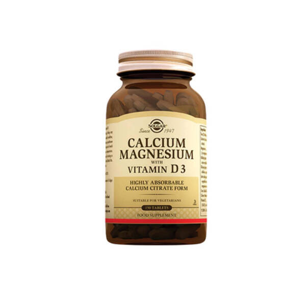 Solgar Calcium Magnesium With Vitamin D3 150 Tablet - 1