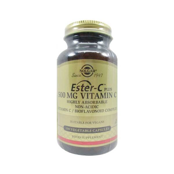 Solgar Ester-C Plus 500mg Vitamin C 100 Kapsül - 1