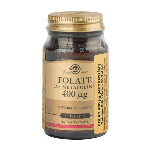 Solgar Folate 400mcg 50 Tablet - 1