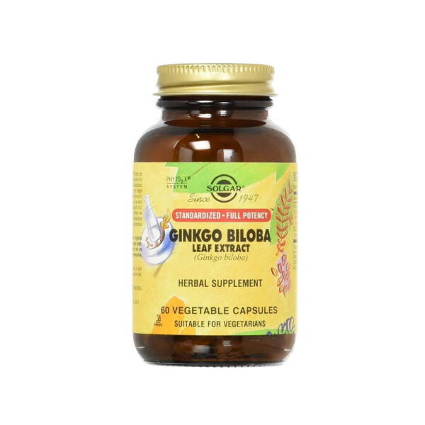 Solgar Ginkgo Biloba Leaf Extract 60 Kapsül - 1