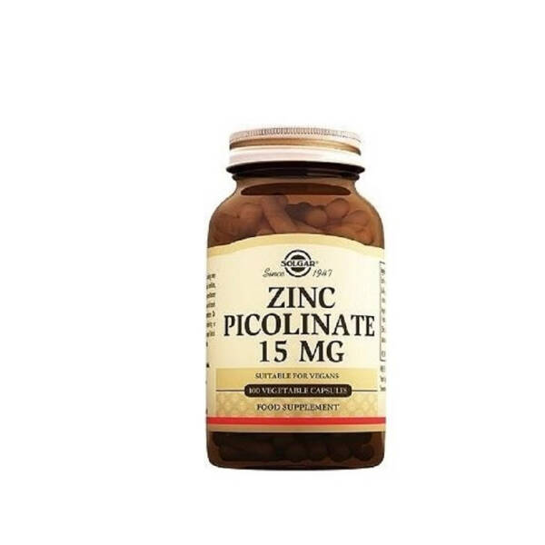 Solgar Zinc Picolinate 15mg 100 Kapsül - 1