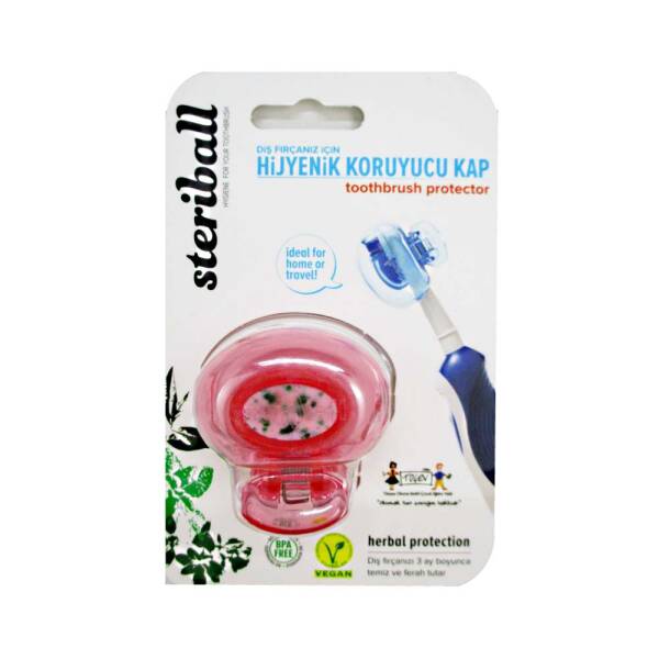 Steriball Toothbrush Protector Red - 1