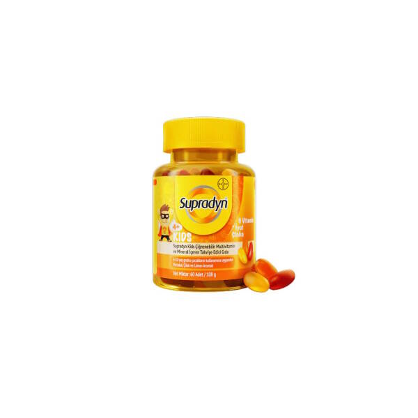 Supradyn Kids 9 Vitamin + İyot Çinko 60 Çiğnenebilir Tablet - 1