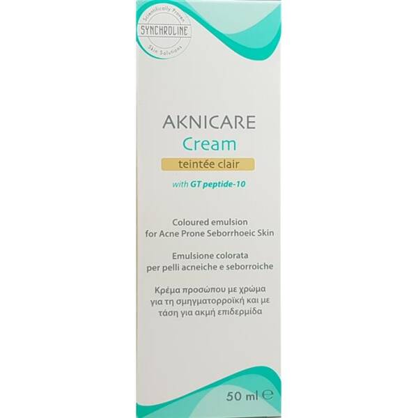 Synchroline Aknicare Cream Teintee Clair 50ml - 1