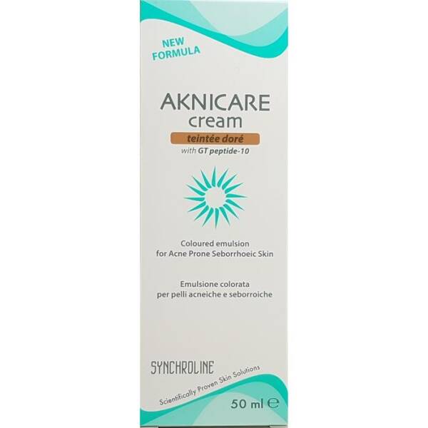 Synchroline Aknicare Cream Teintee Dore 50ml - 1