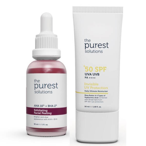 The Purest Solutions Canlandırıcı ve Ton Eşitleyici Yüz Peeling Serum + Spf 50+ Güneş Koruyucu - 1