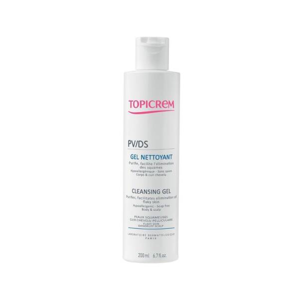 Topicrem PV/DS Cleansing Gel Body and Hair Sclap 200ml - 1