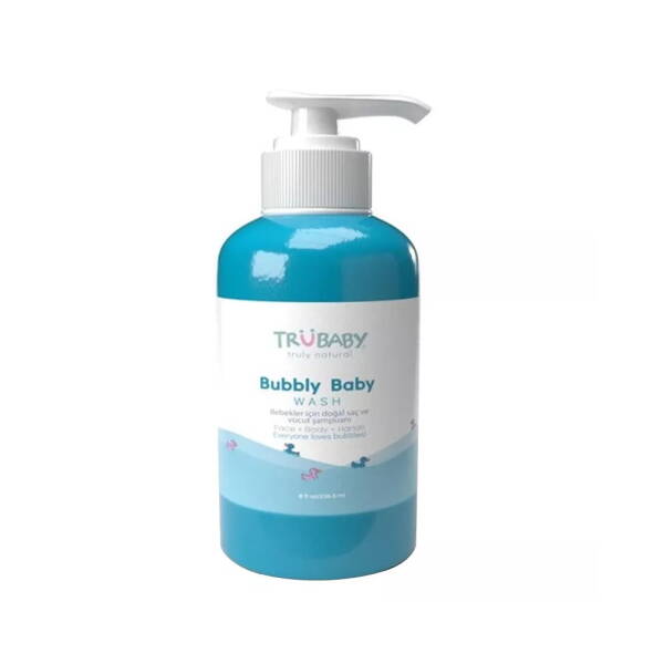 Trukid Trubaby Bubbly Baby Bebekler İçin Doğal Saç ve Vücut Şampuanı 236.5ml - 1