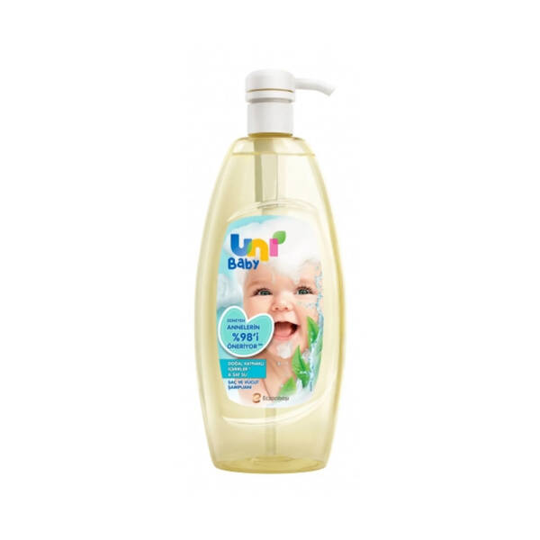 Uni Baby Saç ve Vücut Şampuanı 700ml Doğal Kaynaklı İçerikler ve Saf Su - 1