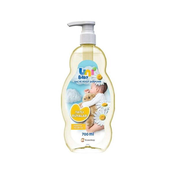 Uni Baby Saç ve Vücut Şampuanı 700ml - Papatya Özleri İle - 1