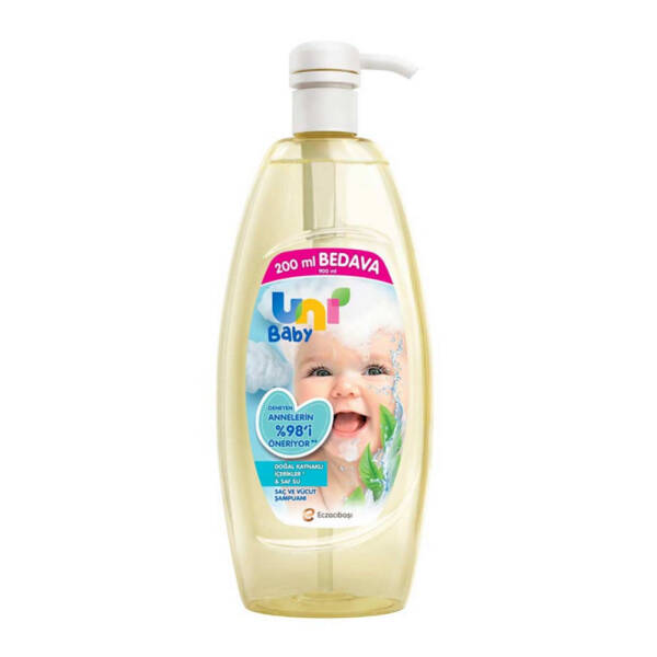 Uni Baby Saç ve Vücut Şampuanı 900ml - 1