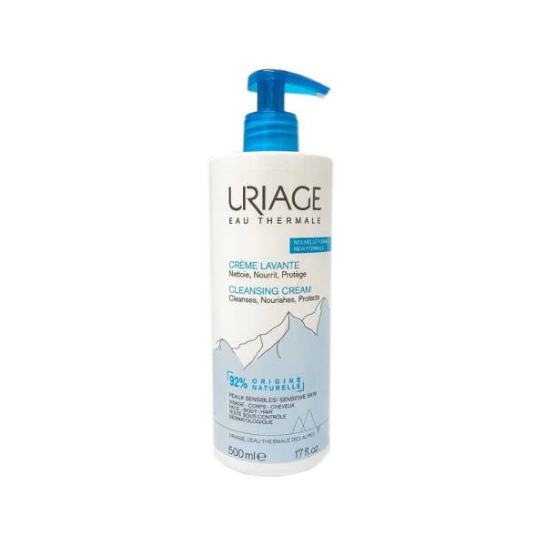 Uriage Creme Lavante Yüz Vücut Saç Temizleyici Krem 500ml - 1