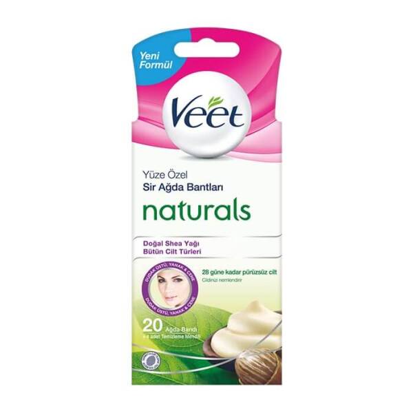 Veet Naturals Yüz İçin Sir Ağda Bantları 20 Adet - 1