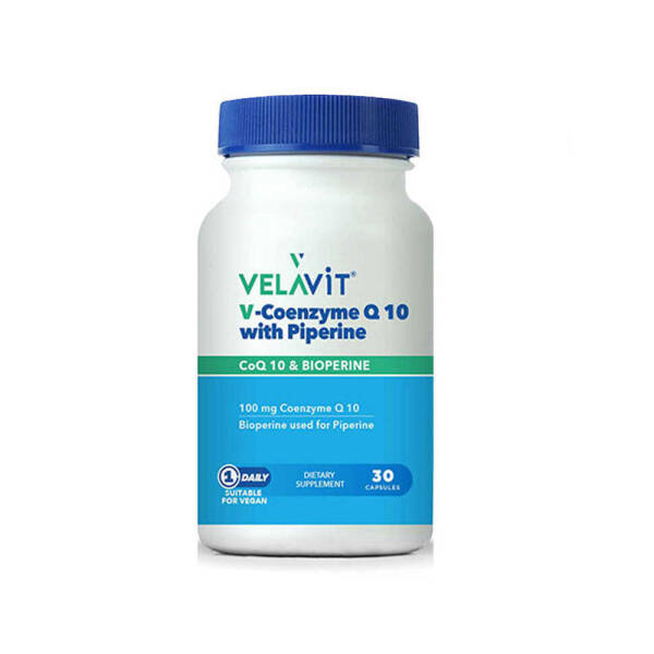 Velavit V-Coenzyme Q 10 With Piperine 30 Kapsül - 1