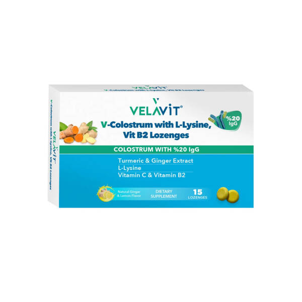 Velavit V-Colostrum With L-Lysine 15 Pastil - 1