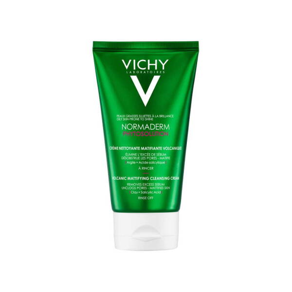 Vichy Normaderm Phytosolution Volcanic Mattifying Cleansing Cream 125ml - 1