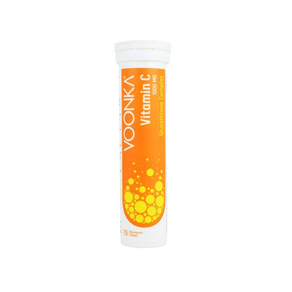 Voonka Vitamin C 1000mg Glutathione Complex 15 Efervesan Tablet - 1