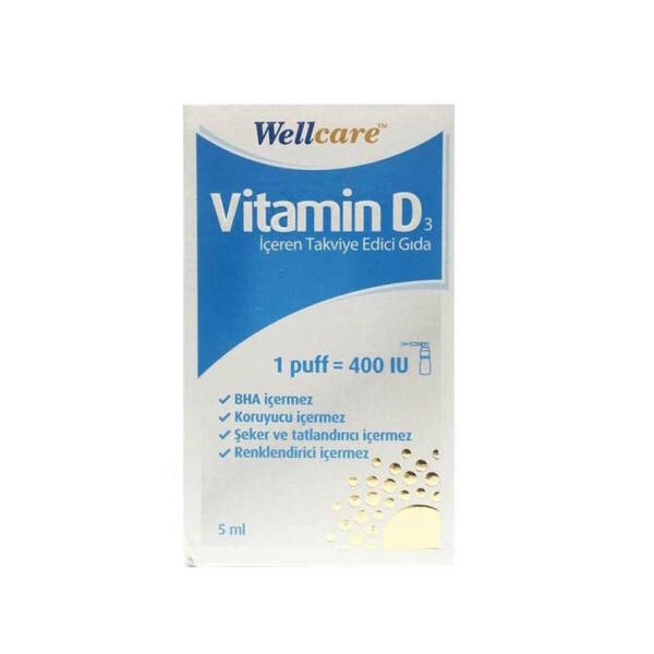Wellcare Vitamin D3 400IU 5ml - 1