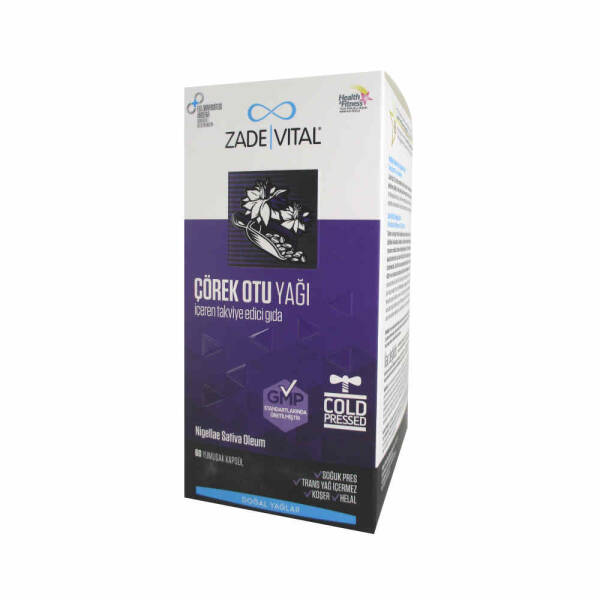 Zade Vital Çörek Otu Yağı 900mg 60 Kapsül - 1