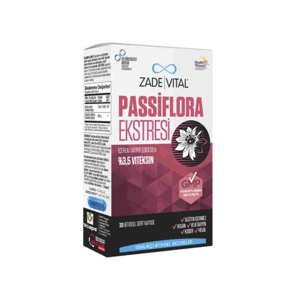 Zade Vital Passiflora Extract 30 Kapsül - 1